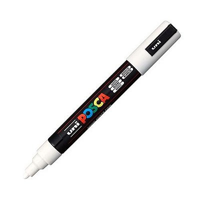 Caneta Bulled Shaped Posca 5m Branco - Uni Ball