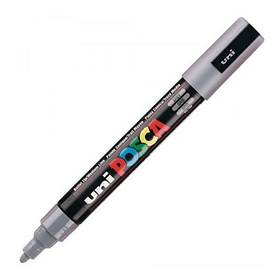 Caneta Bulled Shaped Posca 5m Cinza - Uni