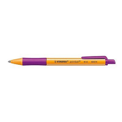 Caneta Esf 0,5mm Pointball Violeta - Stabilo