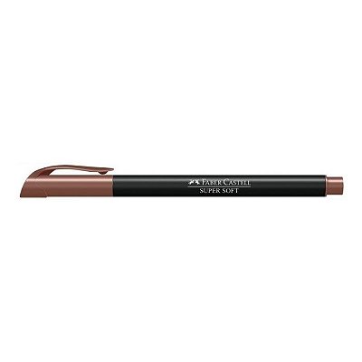 Caneta Hidrografica Supersoft Marrom - Faber