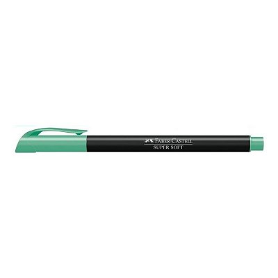 Caneta Hidrografica Supersoft Verde Agua - Faber