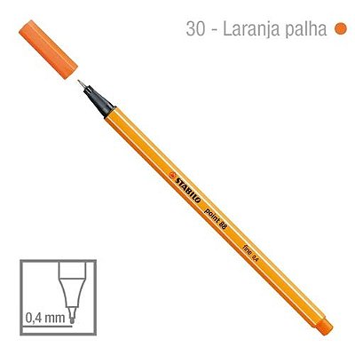 Caneta Point 88/30 0,4mm Laranja Palha - Stabilo
