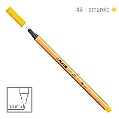 Caneta Point 88/44 0,4mm Amarelo Ouro - Stabilo