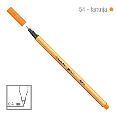 Caneta Point 88/54 0,4mm Laranja - Stabilo
