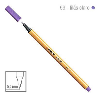 Caneta Point 88/59 0,4mm Lilas - Stabilo