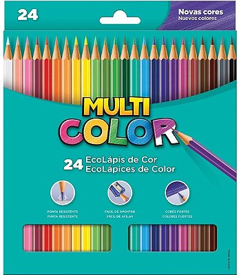 Ecolapis Cor C/24 Cores Multicolor - Faber Castell