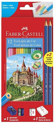 Ecolapis Cor C/12 Em Kit Escolar - Faber Castell