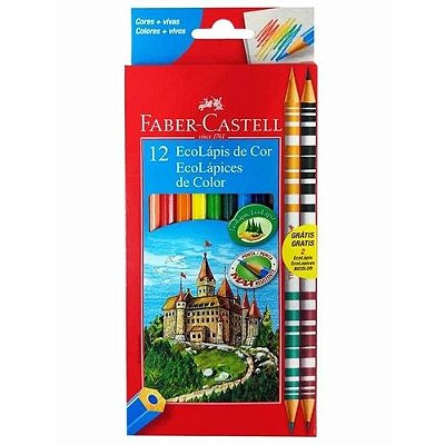 Ecolapis Cor C/10 Cores + 2 Bicolores - Faber