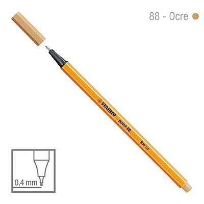 Caneta Point 88/88 0,4mm Ocre - Stabilo