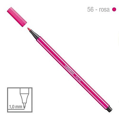 Caneta Point 68/56 1,0mm Rosa - Stabilo