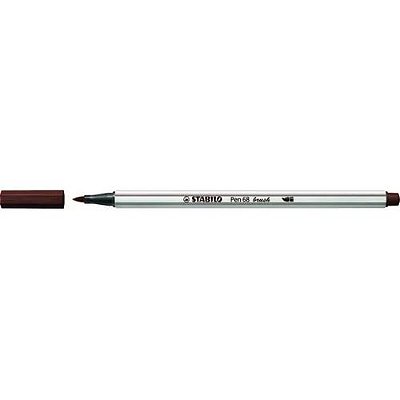 Caneta Pen 568/45 Brush Marrom Escuro - Stabilo