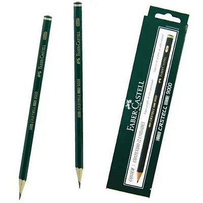 Lapis Grafite Castell 9000 6b C/12 - Faber Castell
