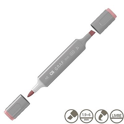 Marcador Graf Duo Brush 009 Pale Pink - Cis