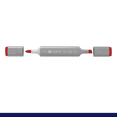 Marcador Graf Duo Brush 012 Coral Red - Cis