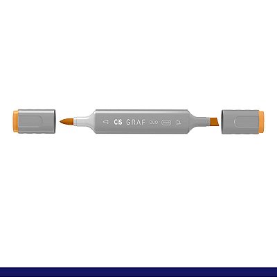 Marcador Graf Duo Brush 023 Orange - Cis