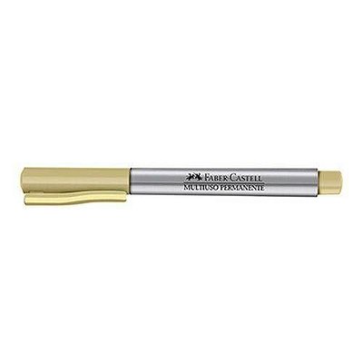 Marcador Permanente Multiuso Dourado - Faber