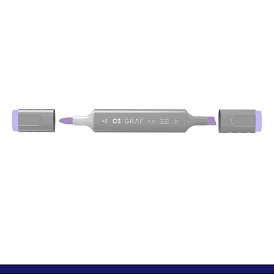 Marcador Graf Duo Brush 075 Dark Blue Light - Cis