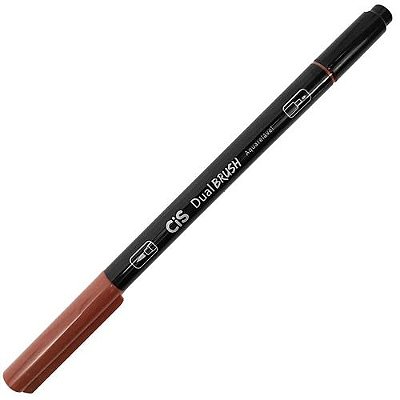 Marcador Dual Brush Aquarelavel 12 Marrom - Cis
