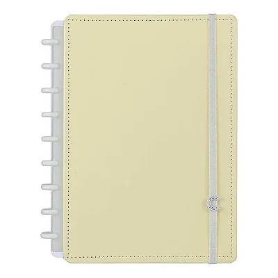 Caderno M Amarelo Pastel - Caderno Inteligente