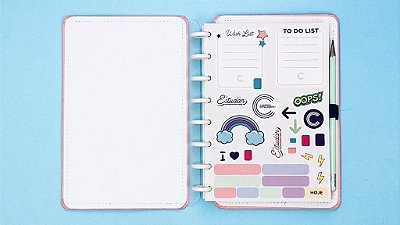 Folha Adesivo A5 Variados - Caderno Inteligente
