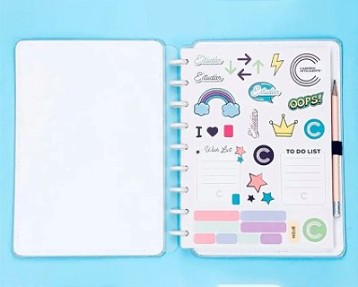 Folha Adesivo Medio Variados - Caderno Inteligente