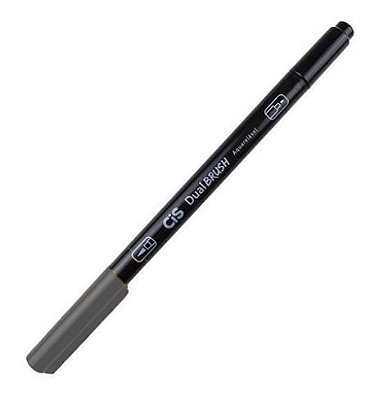 Marcador Dual Brush Aquarelavel 46 Cinza 11c - Cis