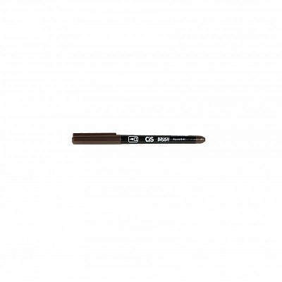 Marcador Brush Aquarelavel 10 Marrom Escuro - Cis