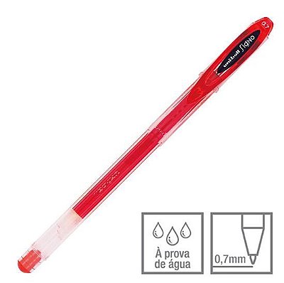 Caneta Gel 0,7mm Signo Neo Vermelha - Uni