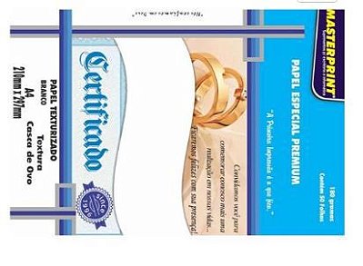 Papel Txt Bco A4 180g 50f Cs Ovo - Masterprint