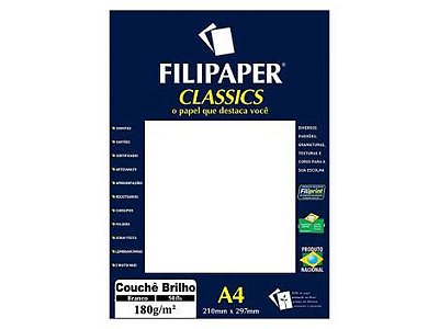 Papel A4 180g 50f Couche Classic - Filipaper