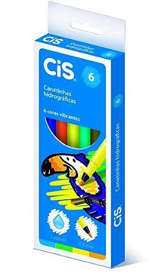 Estojo Caneta Hidrocor C/6 Sortida - Cis