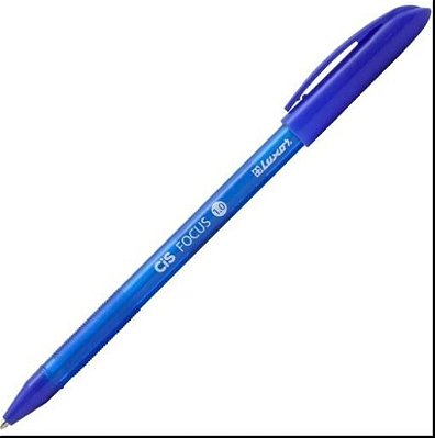 Caneta Esferografica 1,0mm Focus Azul - Cis