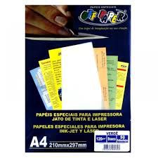 Papel Verge A4 120g 50f Branco - Offpaper