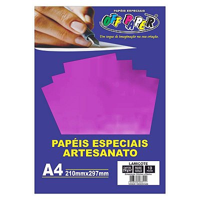 Papel Lamicote A4 250g 10f Rose Gold - Off Paper