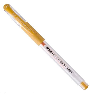 Caneta Esferografica Signo Dx 0,38mm Am Ouro - Uni