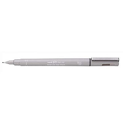 Caneta Pin Fine Line 0.5 Cinza Claro - Uni