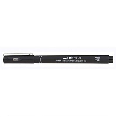 Caneta Pin Fine Line 0.3 Preta - Uni