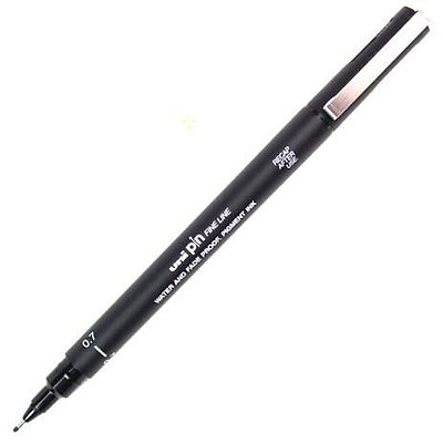 Caneta Pin Fine Line 0.7 Preta - Uni Ball