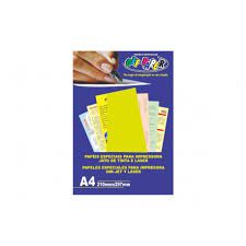Papel A4 120g 20f Plus Amarelo - Off Paper