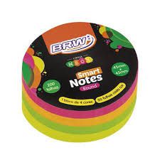 Bloco 45x45mm Smart Note Circulo Neon - Brw