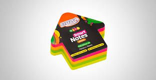 Bloco Anotacao 70x70mm C/200 Seta Neon Color - Brw