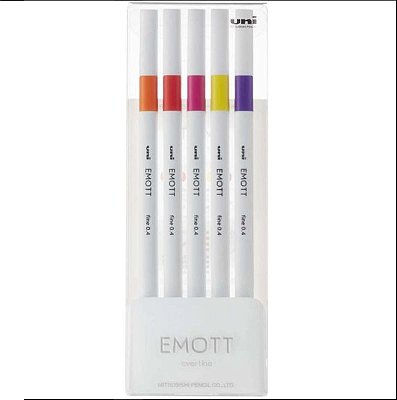 Estojo C/5 Canetas Emott 0,4mm Passion Colors- Uni