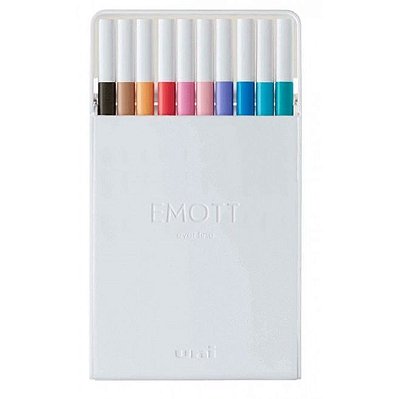 Estojo C/10 Canetas Emott 0,4mm Soft Pastel - Uni