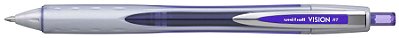 Caneta Retratil 0,8mm Vision Rt Violeta - Uni Ball