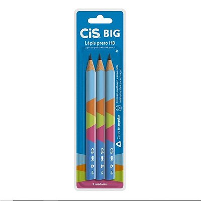 Lapis Preto Hb Blister C/3 Big - Cis