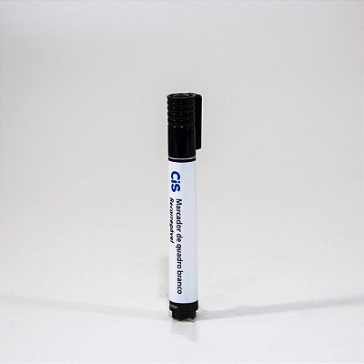 Marcador Quadro Branco Recarregavel Preto - Cis