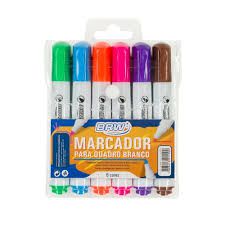 Marcador Quadro Branco Blister C/6 Sortidas - Brw