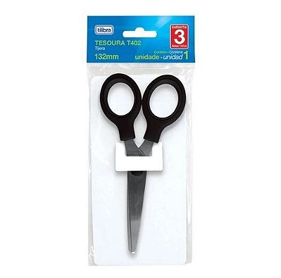 Tesoura 132mm T402 Escolar Preto - Tilibra