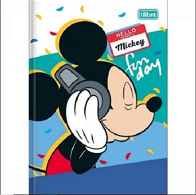 Caderno Broc Cd 1/4 96f Mickey Mouse - Tilibra