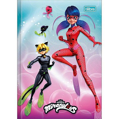 Caderno Broc Cd 1/4 80f Miraculous - Tilibra
